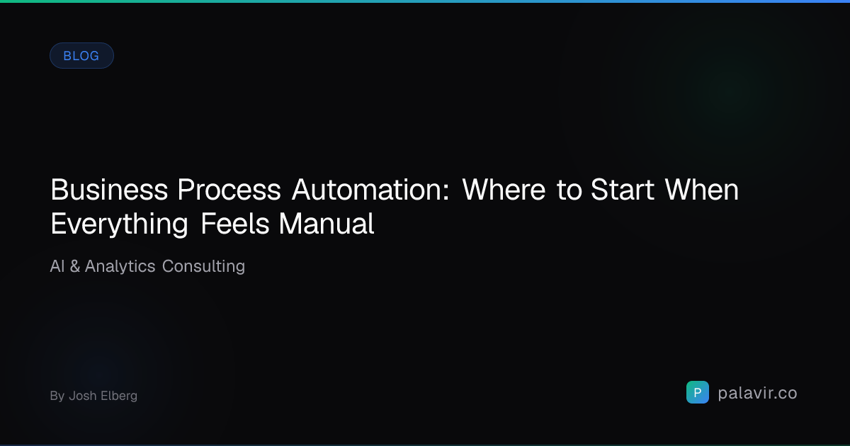 Business Process Automation: Where to Start When Everything Feels ...
